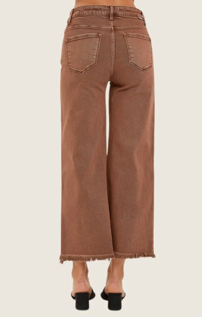 Nancy Espresso High Rise Jeans