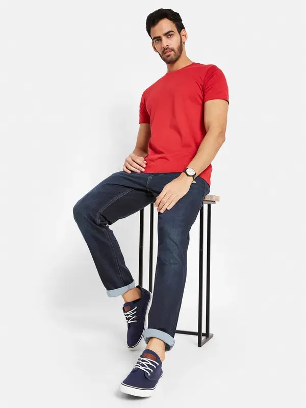 Octave Men Mid-Rise Light Fade Cotton Jeans