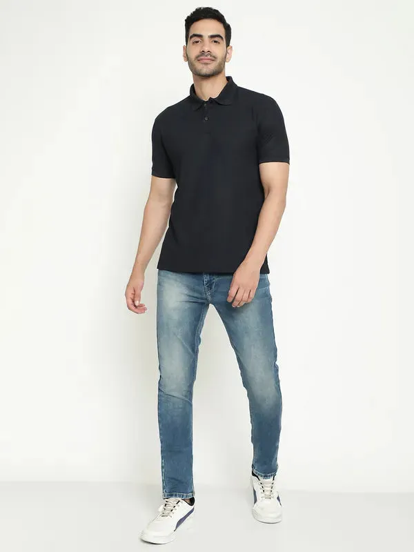 Octave Men Regular Fit Heavy Fade Stretchable Cotton Jeans