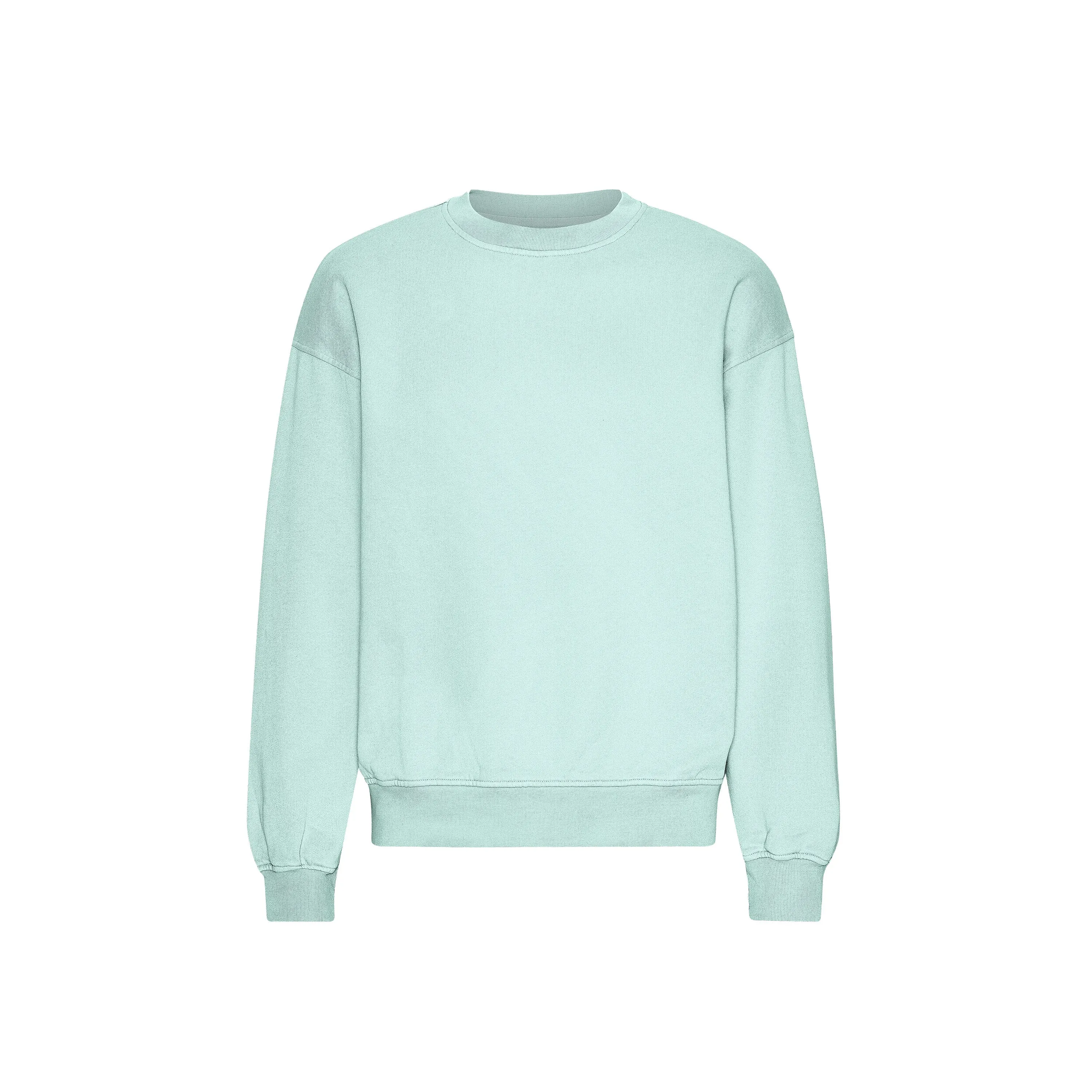 Organic Oversized Crew - Light Aqua