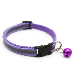 PAWS ASIA Suppliers Low Price  Customizable Bulk Reflective Cute Bell Plain Dog Collar Cat