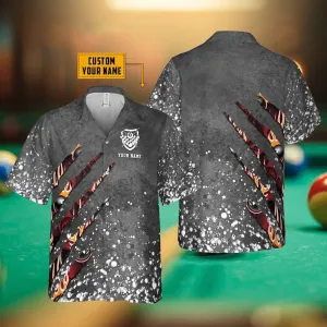 Personalized Billiards Paint Splash Hawaiian Shirt Personalized Billiards Paint Splash Hawaiian Shirt