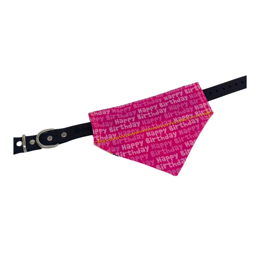 Pink Birthday Girl Dog Bandana