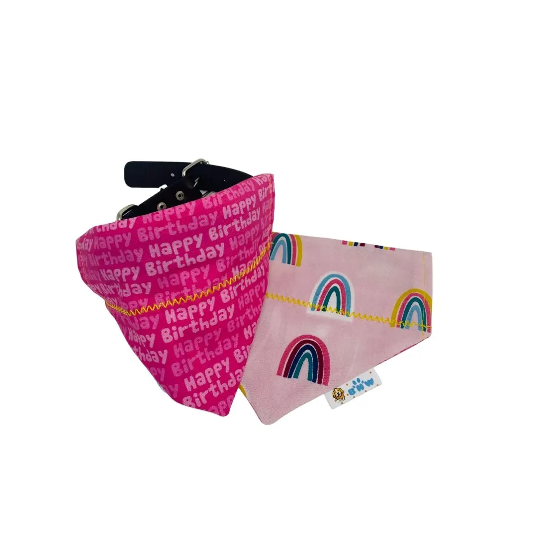Pink Birthday Girl Dog Bandana