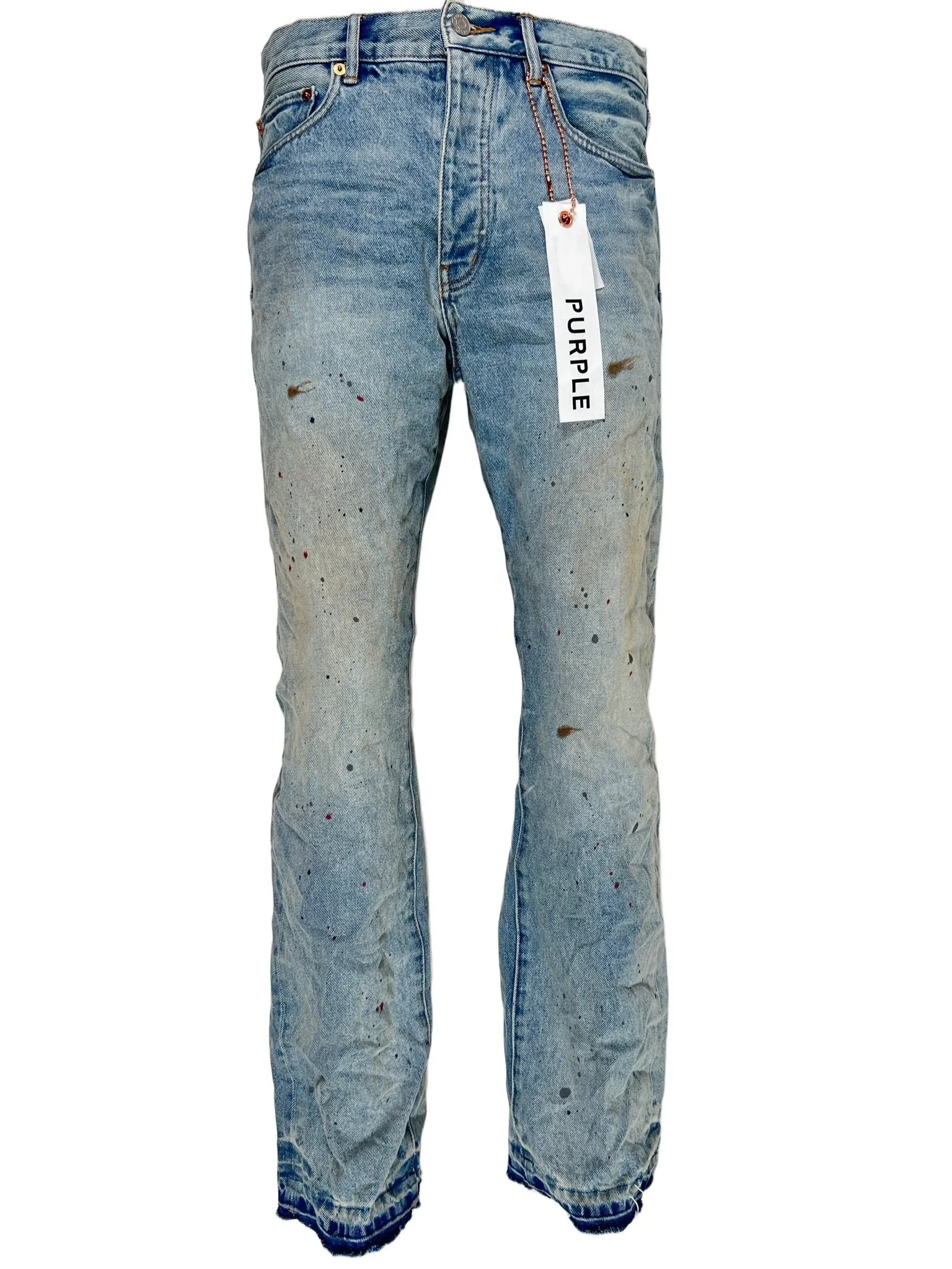 Purple Brand Jeans P011-VDPI Vintage Darty Painted Lt Indigo
