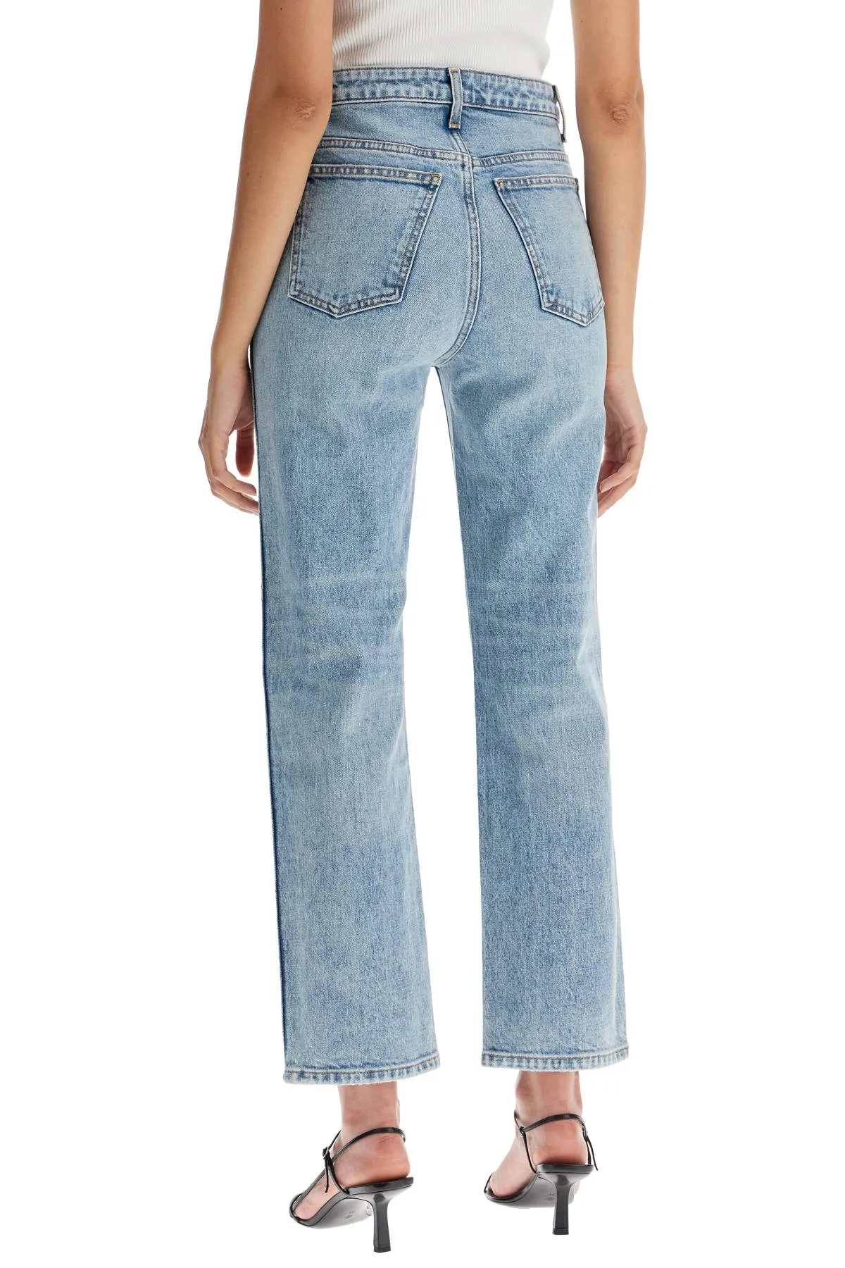 "cropped straight leg abigail jeans"