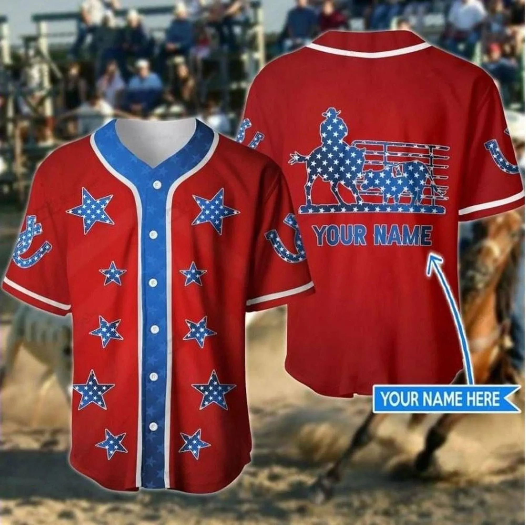 Ranch Sorting Metal Personalized Baseball Jersey, American Star Ranch Sorting Shirt