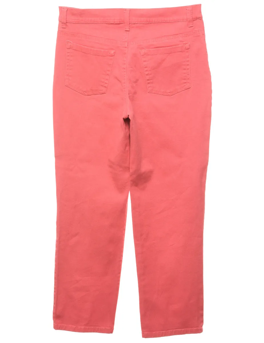 Red Straight Fit Jeans - W32 L28