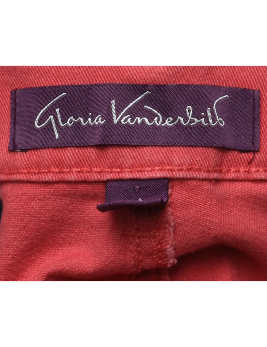 Red Straight Fit Jeans - W32 L28