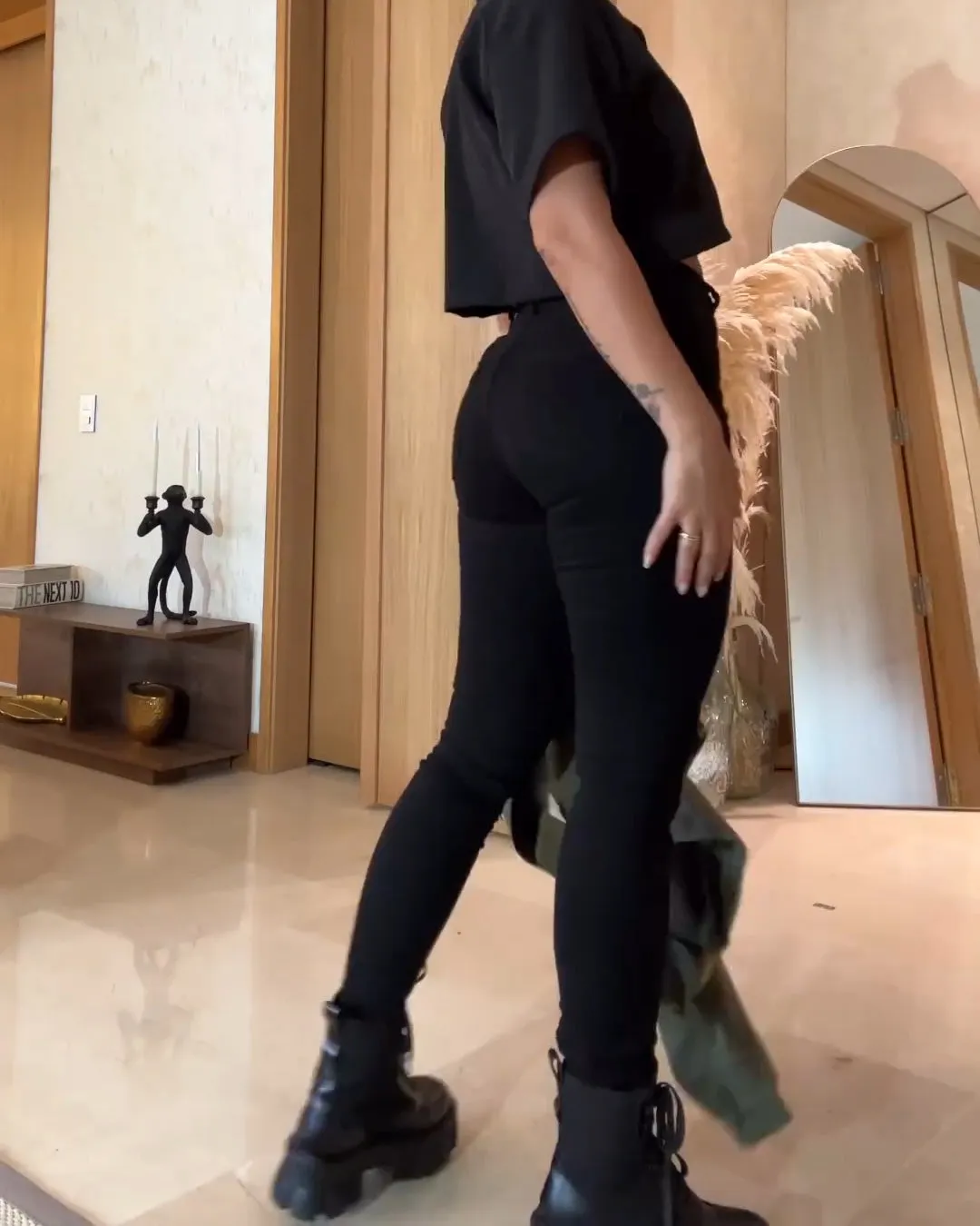 Schwarze Faja-Jeans