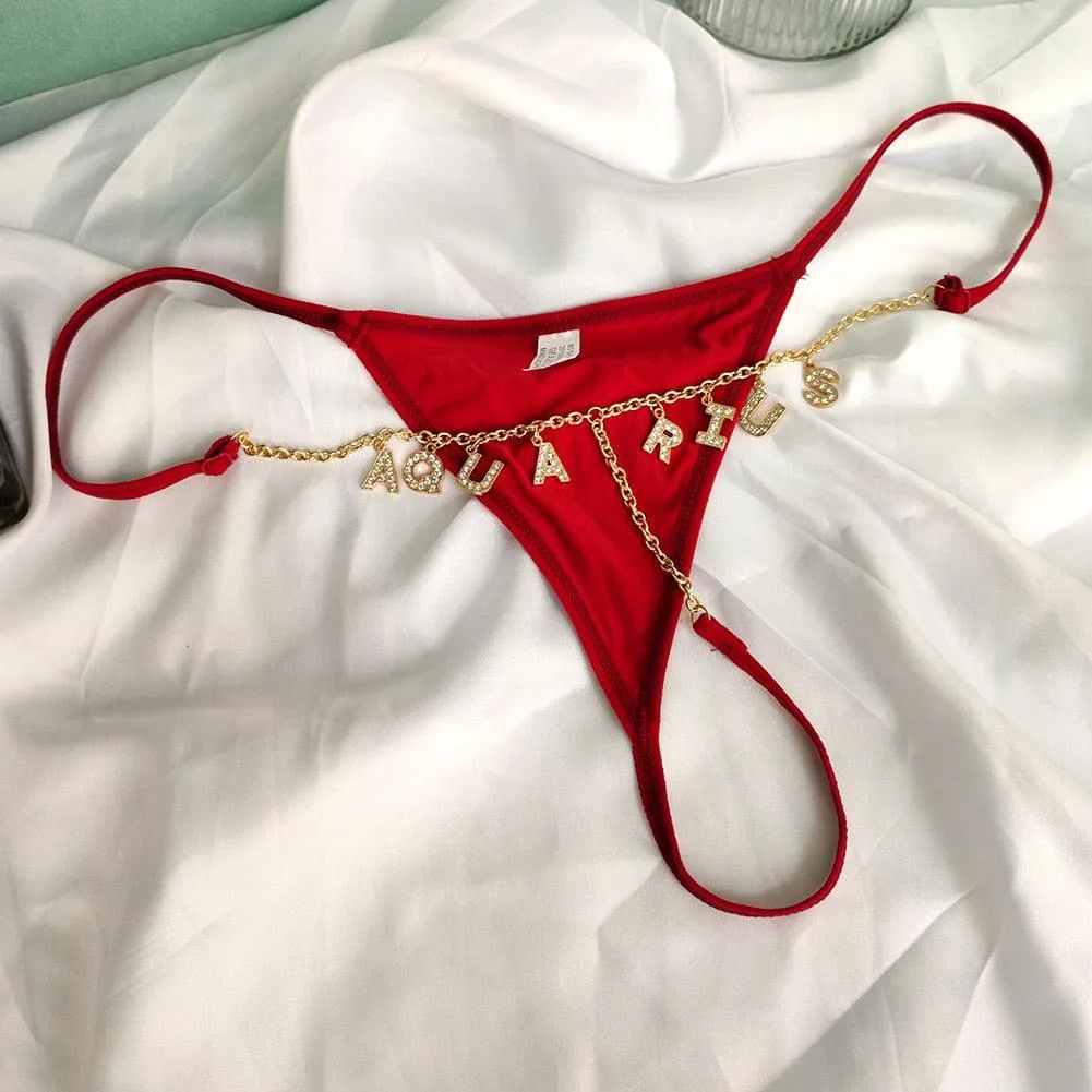 Sexy Rhinestone Golden Waist Body Chain