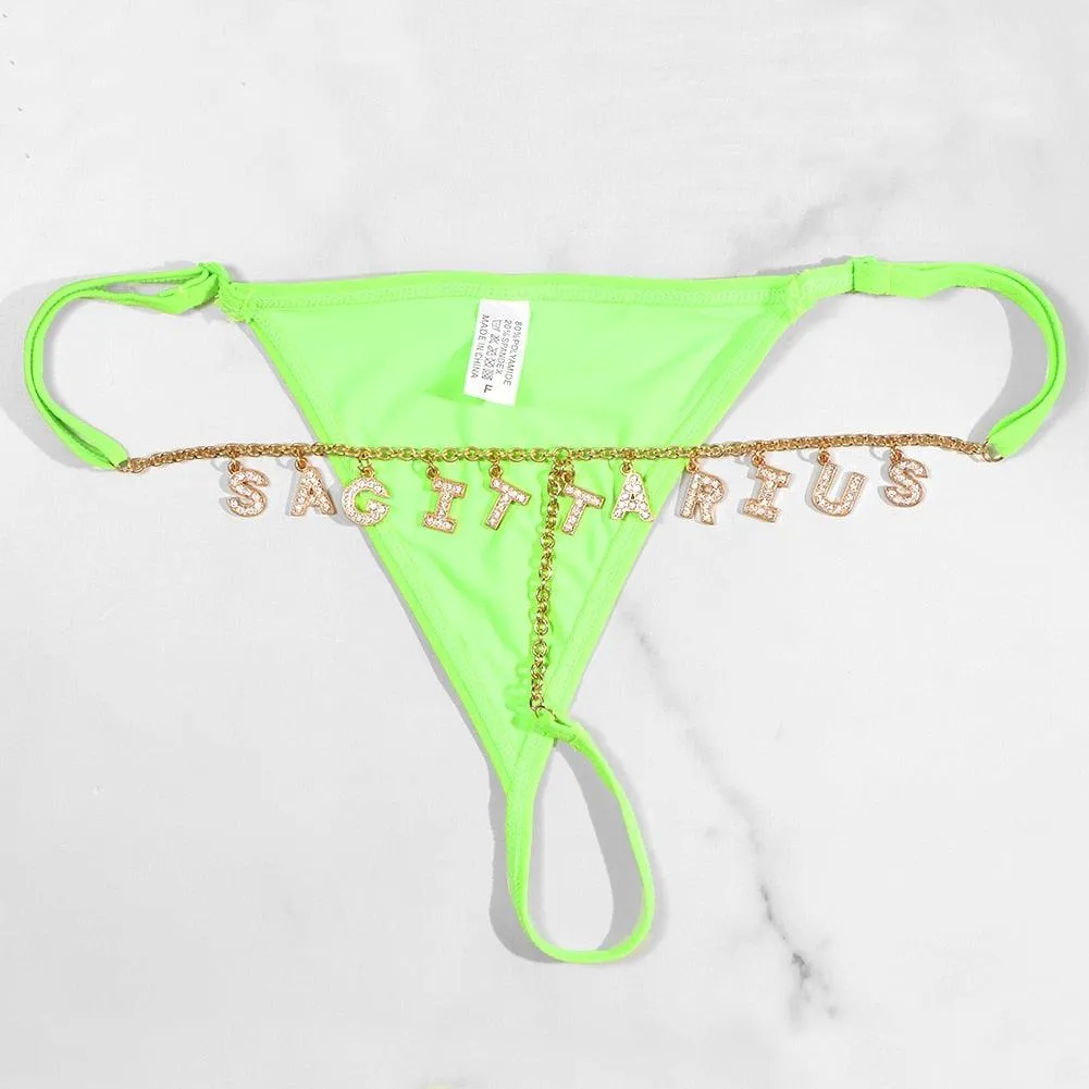 Sexy Rhinestone Golden Waist Body Chain