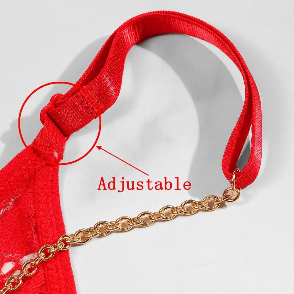 Sexy Rhinestone Golden Waist Body Chain