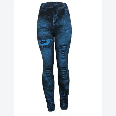 Slim Print Wholesale Women Jeans