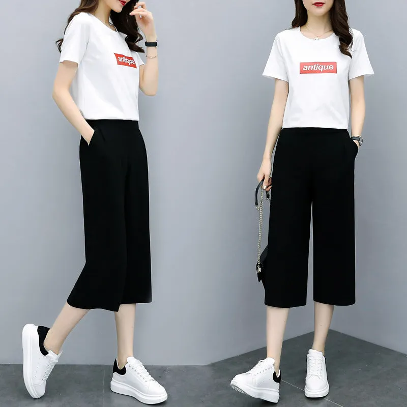 Summer Chiffon Wide Leg Pants Women Drape Ice Silk High Waist Straight Petite Casual Pants