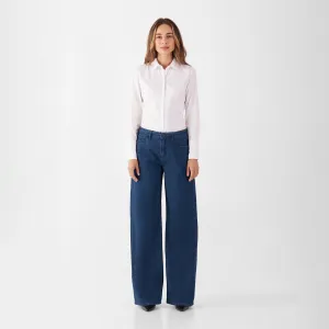 Sunny Wide Leg Classic Jeans Dark Blue