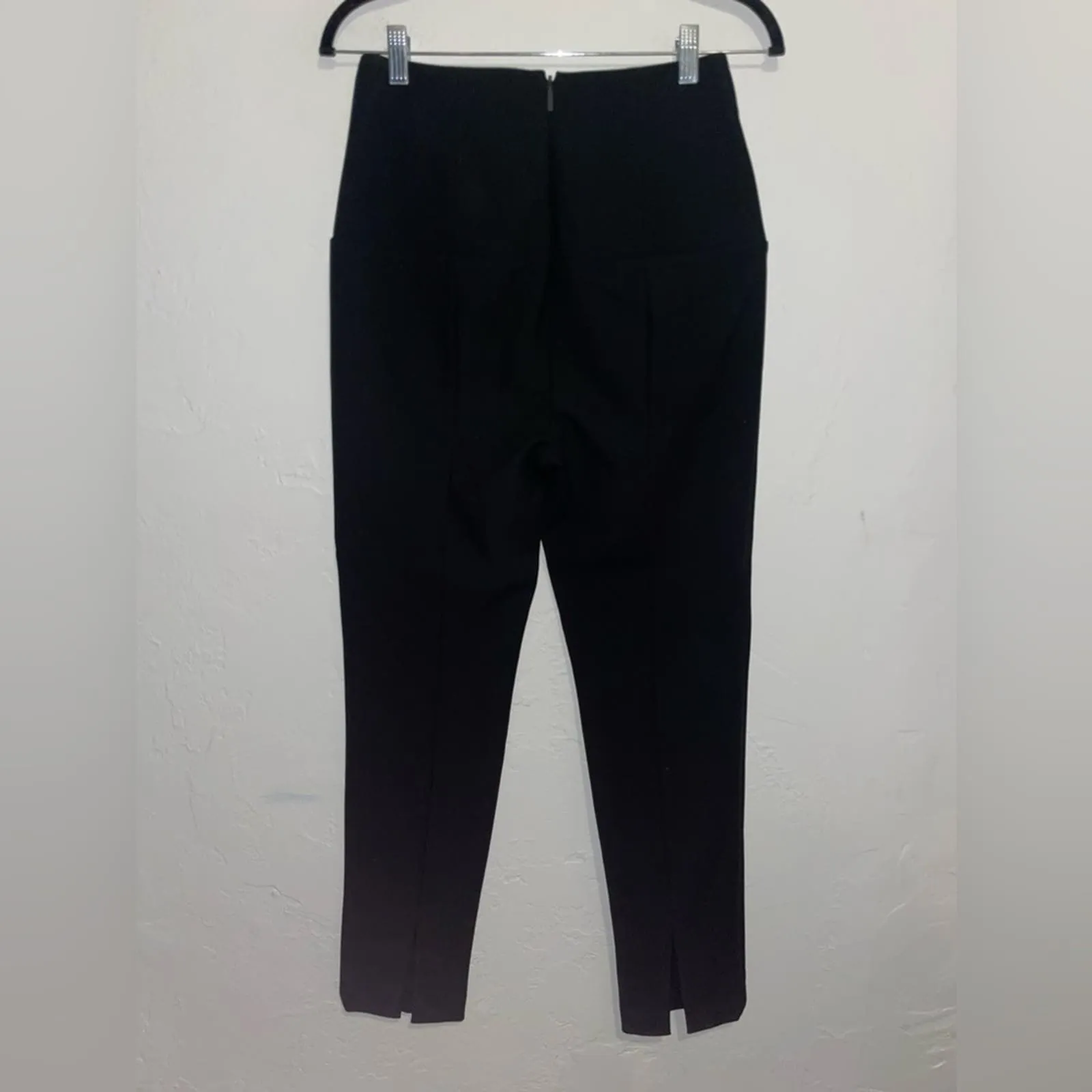 Tibi Anton High Rise Corset Lace Split Hem Trousers Pants (4)