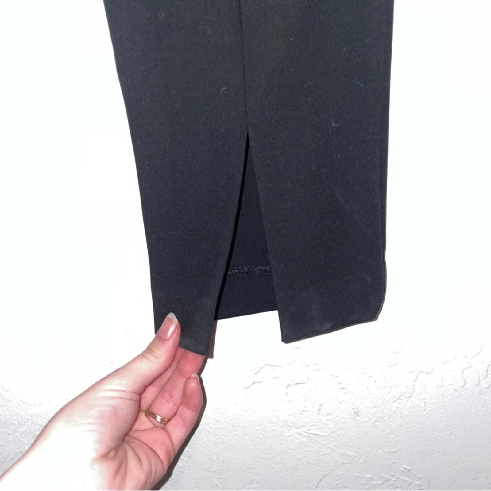 Tibi Anton High Rise Corset Lace Split Hem Trousers Pants (4)