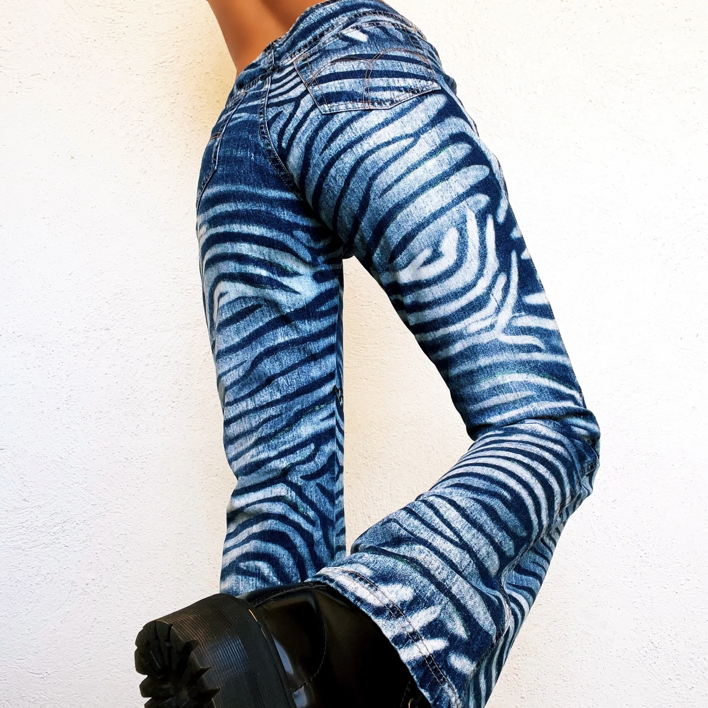 Tiger Striped Jeans (M)