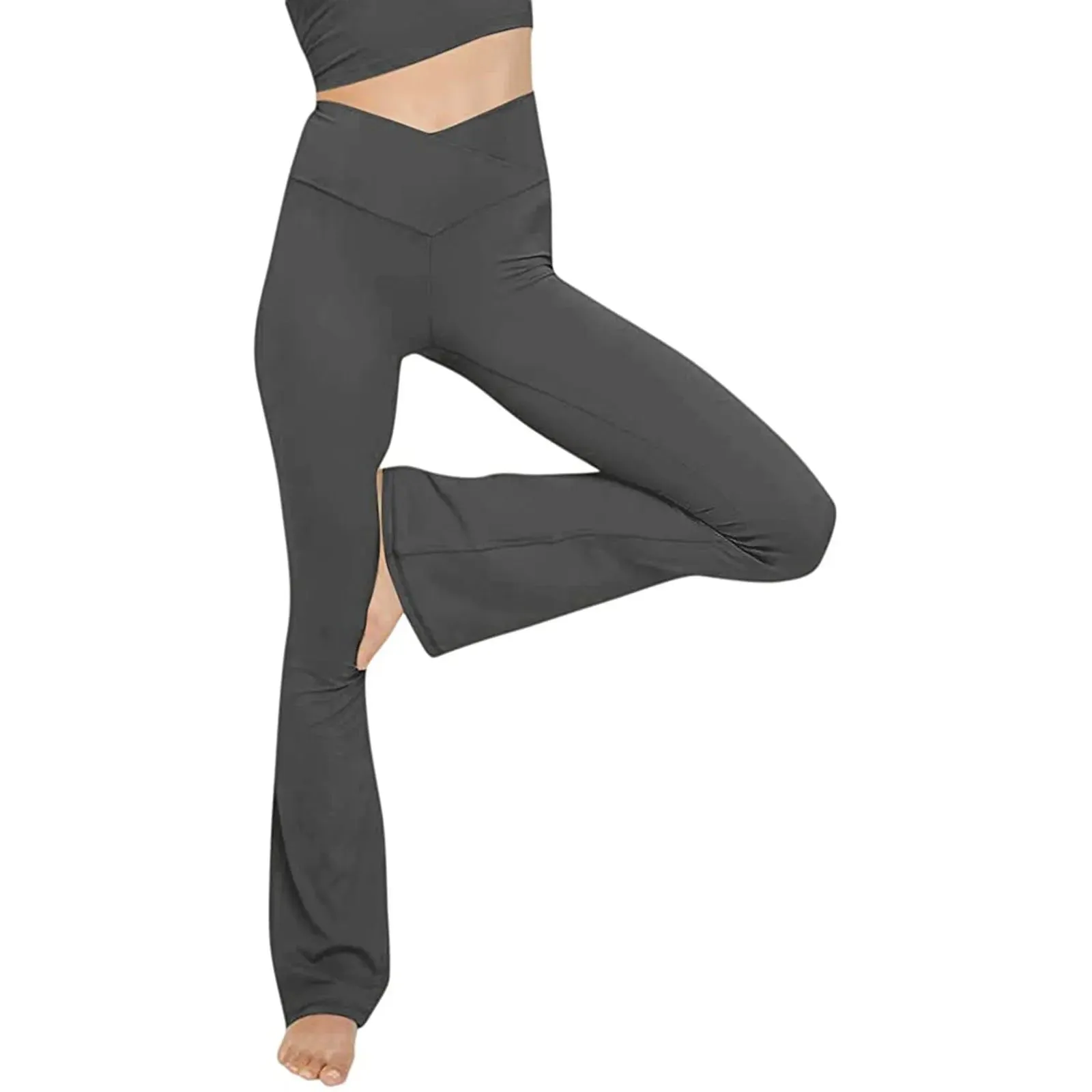 Trendy Yoga High Waist Flare Pants