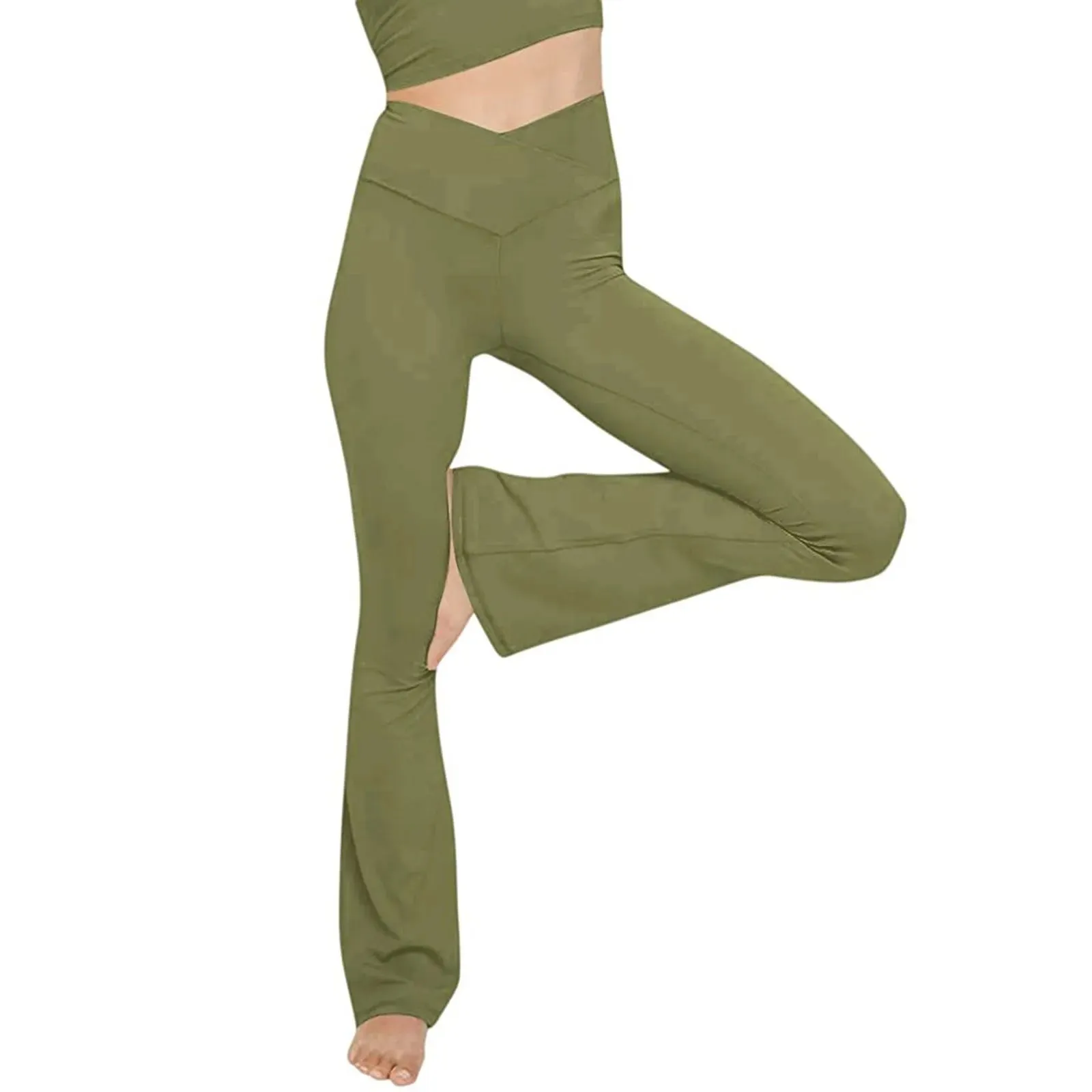 Trendy Yoga High Waist Flare Pants