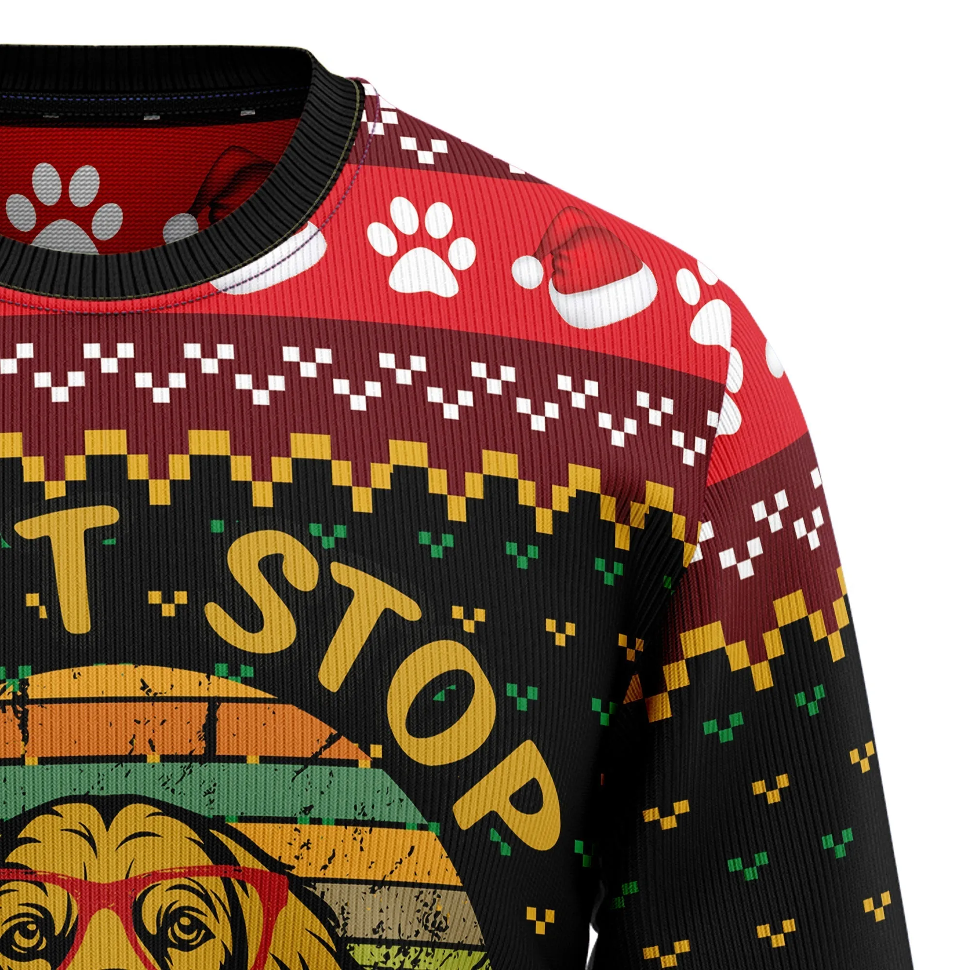 Ugly Christmas Sweater JulesRoche Funny Graphic Holiday Pullover