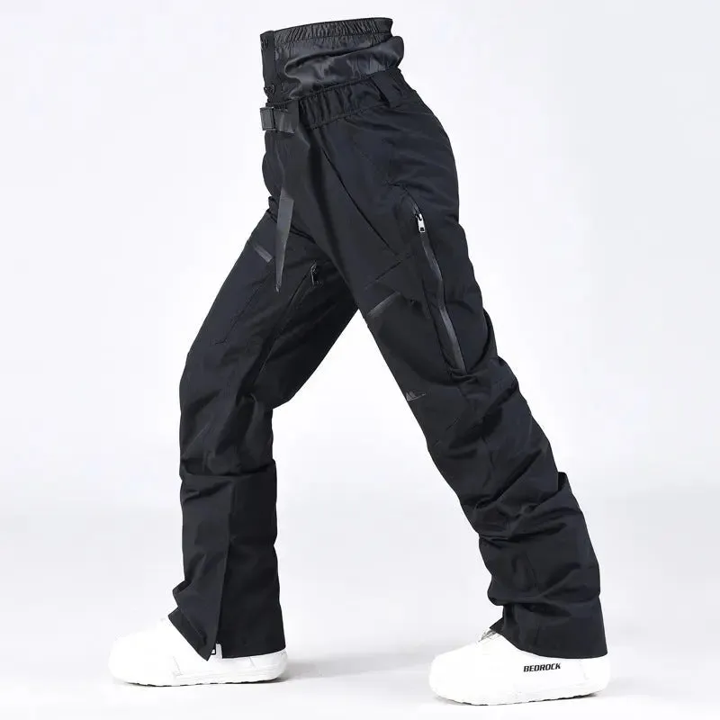 Unisex Snow Pants High Waist Windproof Winter Trousers