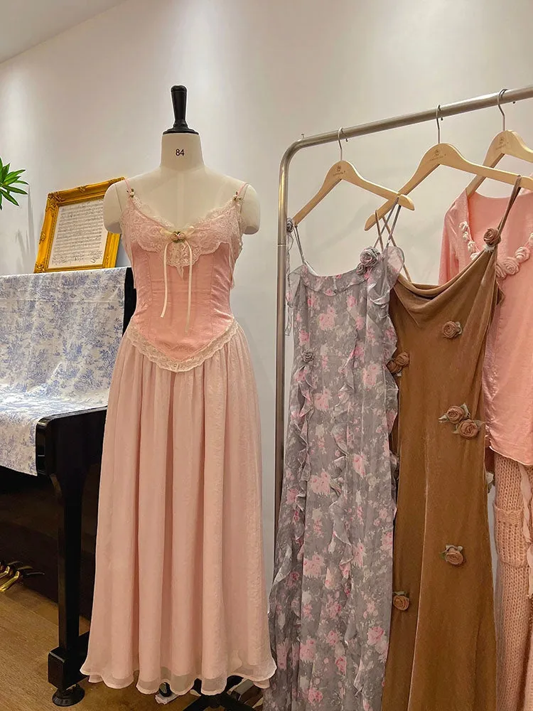 Velvet Fairycore Maxi Dress
