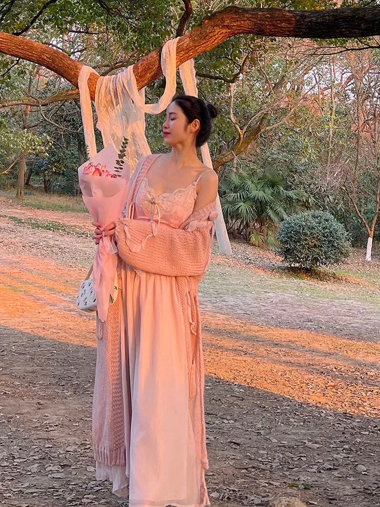 Velvet Fairycore Maxi Dress