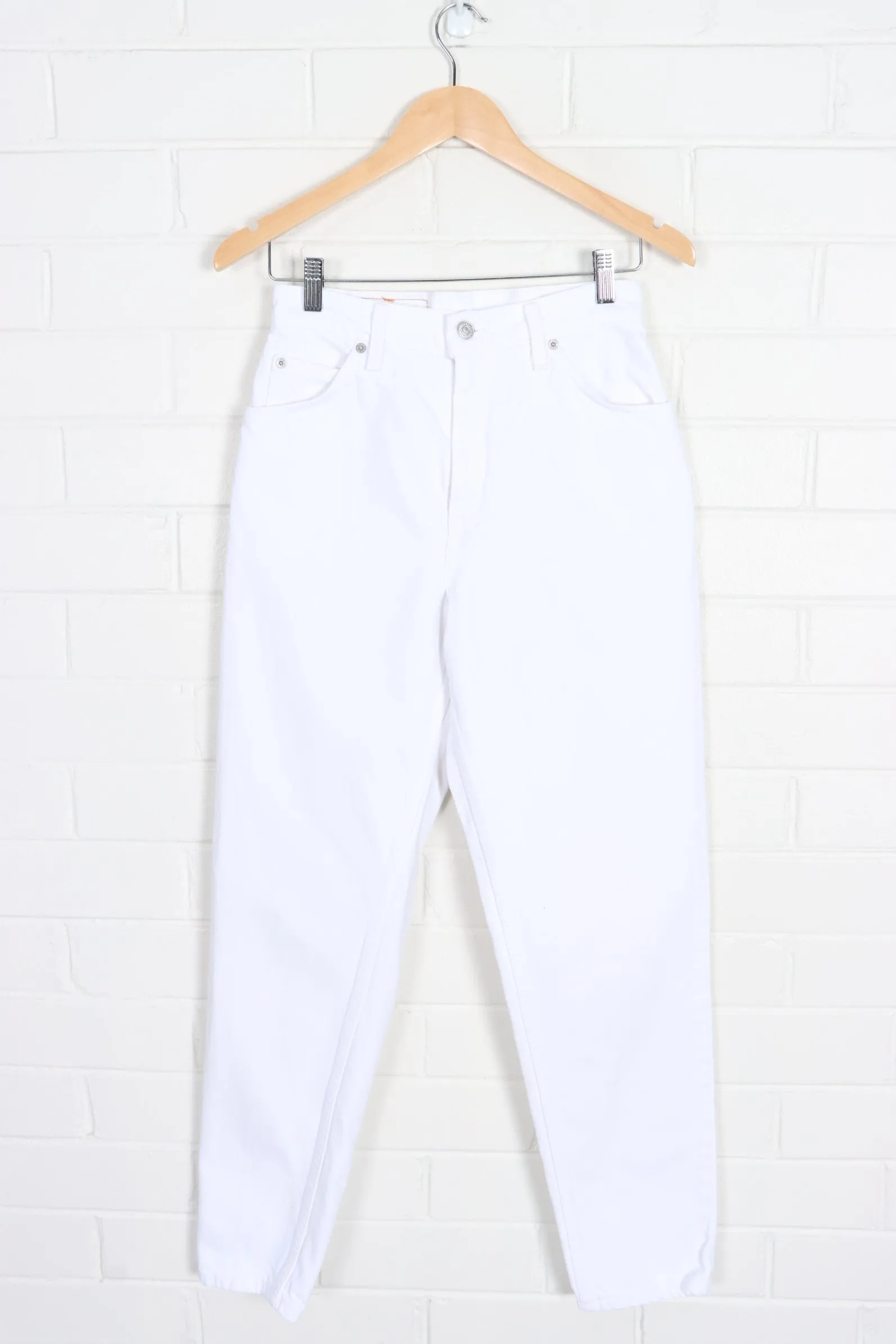 Vintage Orange Tag LEVI'S 951 White Jeans USA Made (Women's 6)