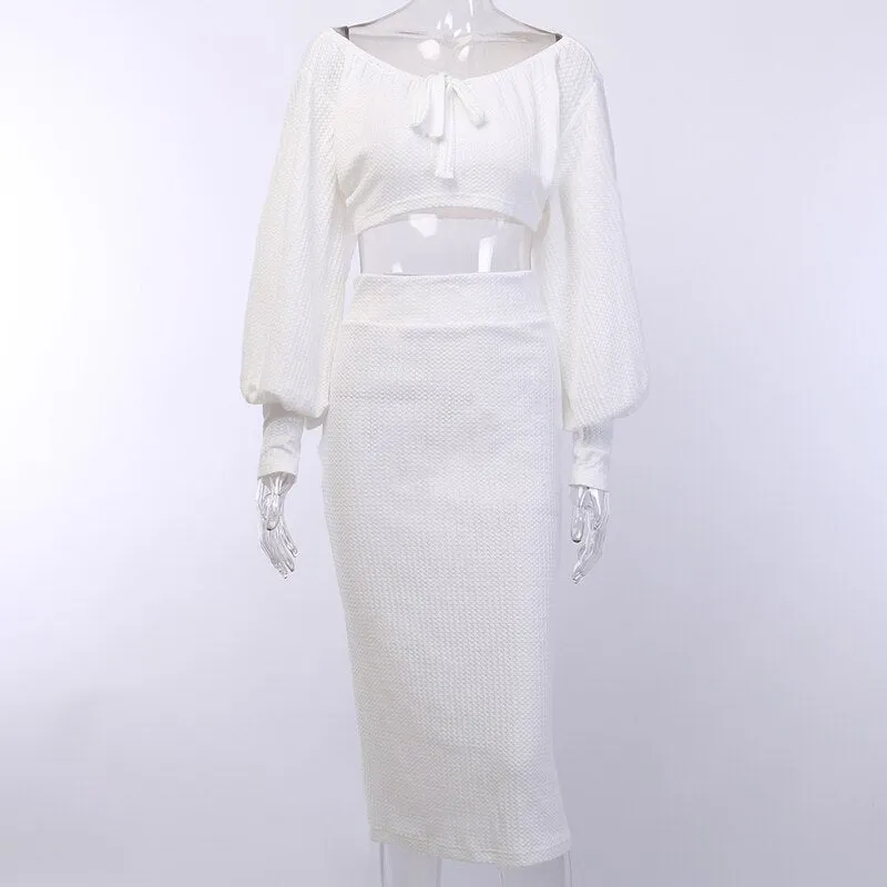 Women's Casual V-Neck Stretchy Two-Piece Dress