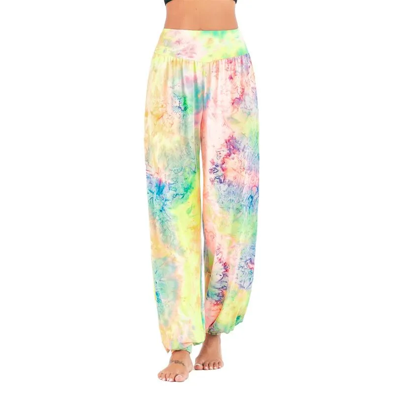 Women's New Casual Tie-dye High-waisted Trousers