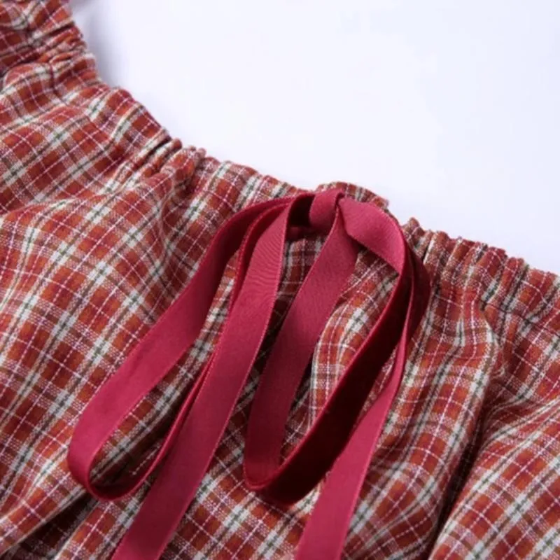 Women's Plaid Sleeveless Bodycon Mini Dress