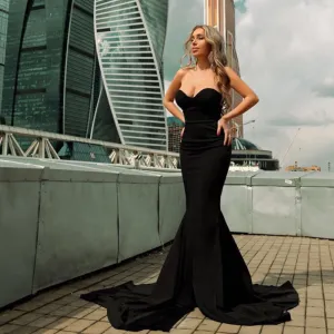 Women's Summer Asymmetric Maxi Dress With Wrapped Chest