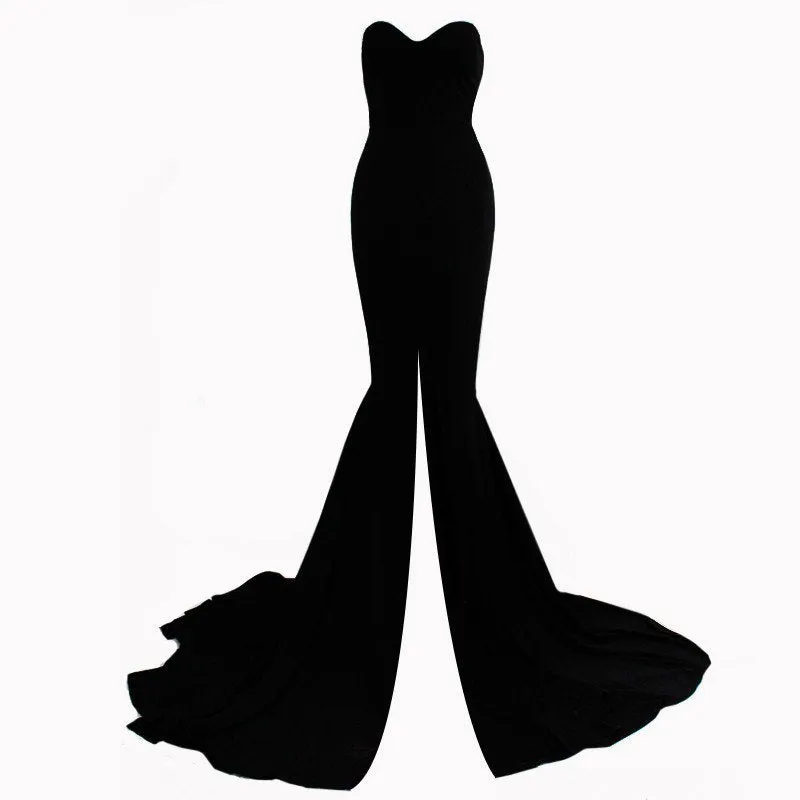 Women's Summer Asymmetric Maxi Dress With Wrapped Chest