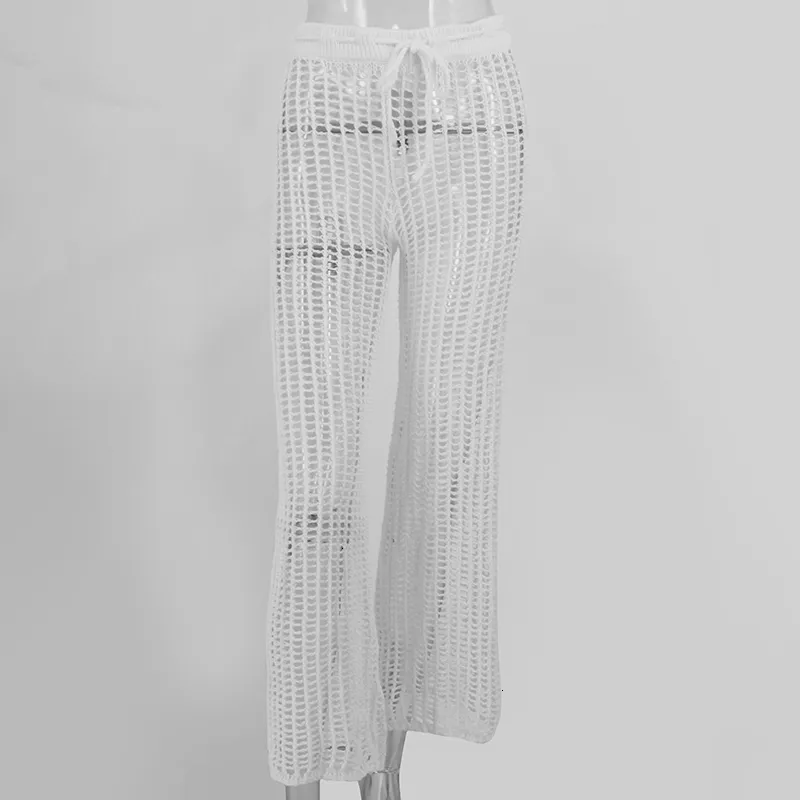 Women's Summer Casual Knitted Loose High-Waist Pants