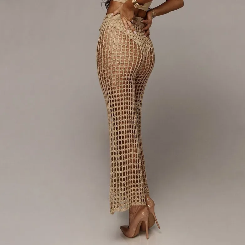 Women's Summer Casual Knitted Loose High-Waist Pants