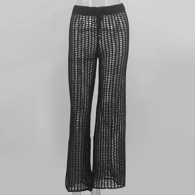 Women's Summer Casual Knitted Loose High-Waist Pants