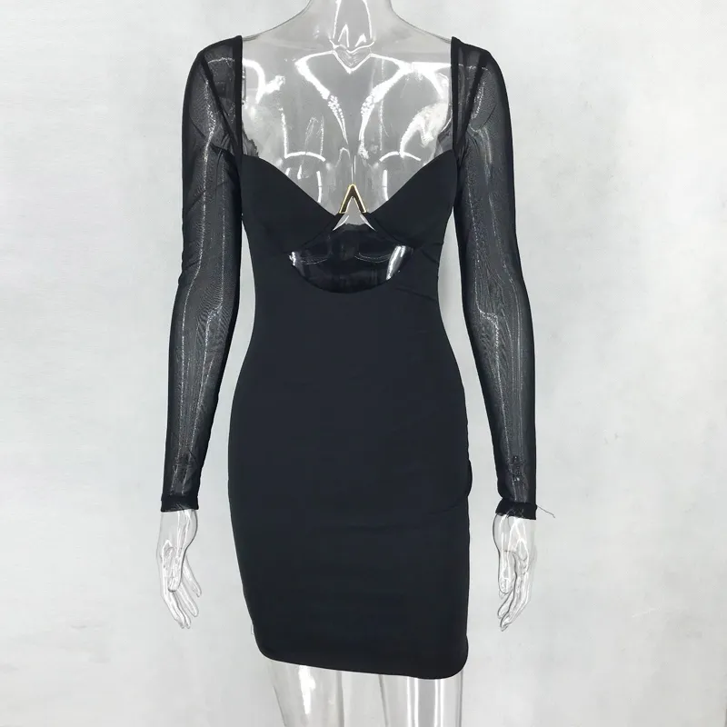 Women's Summer Polyester V-Neck Sheath Dress