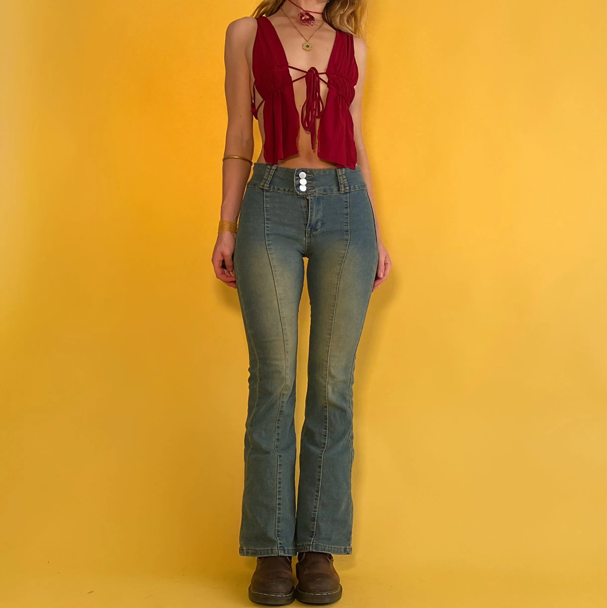 Y2K Distressed Bell Bottoms